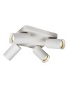 Rabalux Yorli, спот, бял алуминиев, GU10 4xMAX7W, Д22xШ22см, Д5.5см, В13.5см, без крушка, IP20 - 73088 - 4