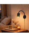 Rabalux Nolie, аплик, GU10 1x15W, HL24cm, мат черно - 73111 - 7