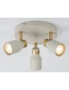 Rabalux Nezori, плафон GU10 2x15W, 25x25cm, костно бяло - 73097 - 3