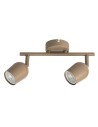 Rabalux Lianet, плафон GU10 2x15W, L25cm, сиво-бежаво - 73099 - 2