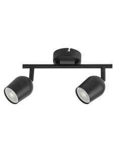 Rabalux Lianet, плафон GU10 2x15W, L25cm, мат черно - 73102 - Цена | LEDs4economy 2