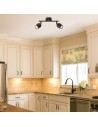 Rabalux Lianet, плафон GU10 2x15W, L25cm, мат черно - 73102 - 7