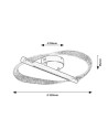 Rabalux Olyssia, плафон 24W, 3000K, D52cm, златисто - 71464 - 8