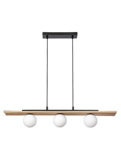 Rabalux Noxelle, висяща лампа, G9 3x5W, L80cm, черно+дъб - 72421 - Цена | LEDs4economy 2