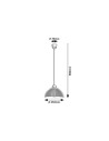 Rabalux Avenora, висяща лампа, E27 1xMAX60W, D25cm - 72042 - 5