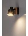 Rabalux Noxelle, аплик, E14 1x10W, H14cm, черно+дъб - 73420 - 3