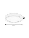 Rabalux ShaunPlus, плафон, 24W, 4000K, D22, златист, IP44 - 75078 - 8