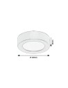 Rabalux ShaunPlus, плафон, 7W, 4000K, D12cm, черно, IP44 - 75074 - 7