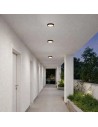 Rabalux ShaunPlus, плафон, 7W, 4000K, D12cm, черно, IP44 - 75074 - 9