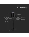V-TAC 3W Презаредима Настолна Лампа Черна 4000 - 10194 - 5