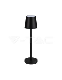 V-TAC 3W Презаредима Настолна Лампа Черна 4000 - 10194 - Цена | LEDs4economy