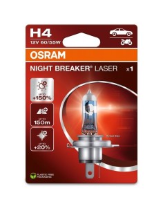OSRAM АВТОМОБИЛНА ЛАМПА 64193NL H4 60/55W 12V P43T BLISTER  - Цена |