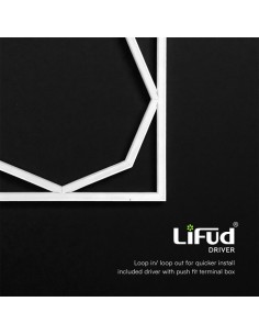 V-TAC 72W LED Борд Панел Осмоъгълен Lifud Driver 595x595мм Flicker Free 6500K - 24217 2