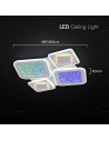 V-TAC 2x40W LED Декоративна Лампа за Таван с IR Дистанционно 3in1 Димируем Бял - 24522 - 6