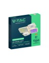 V-TAC 2x40W LED Декоративна Лампа за Таван с IR Дистанционно 3in1 Димируем Бял - 24522 - 4