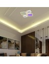 V-TAC 2x40W LED Декоративна Лампа за Таван с IR Дистанционно 3in1 Димируем Бял - 24522 - 3