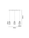 Rabalux 72036 Zayen, пендел, 27W, 3000K, L59cm, златисто - 7