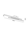 Rabalux 71528 Lirien, плафон, 18W, 3000K, L52cm, черно - 8