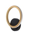 Rabalux 75091 Laven, аплик, 8W, 4000K, H24cm, черно/златисто, IP44
