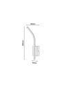 Rabalux 75089 Tilmann, аплик, 10W, 4000K, H36cm, IP44, златисто - 7