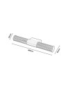 Rabalux 75104 Calyn, аплик, 8W, 4000K, L40cm, златисто, IP44 - 8