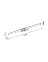 Rabalux 75095 Tenebra, аплик, 8W, 4000K, L60cm, chrome, IP44 - 9