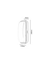 Rabalux 77229 Orlun, аплик, 15W, 4000K, H23, 5cm, черно, IP65 - 8