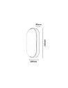 Rabalux 77221 Hort2, аплик, 14W, 4000K, L21cm, IP54, черно - 8