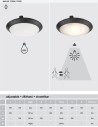 Rabalux 77237 Welro, плафон, E27 1x9W, D30, бяло, със сензор.IP65 - 7