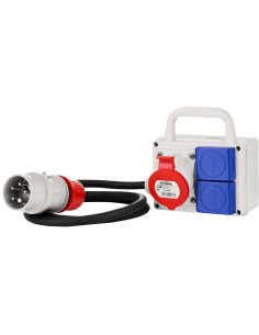 Scame Табло сглобено с индустриални контакти, с кабел H07RN-F 5G2.5mm2 1.2m, серия ADAPTO 1х 3P+N+E 16A и 2х Шуко - 623.1000-00 