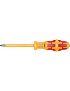 Wera Отвертка PH 2x100, жълто-червена ръкохватка, 1062 Kraftform VDE 1000V - W051603 - Цена | LEDs4economy