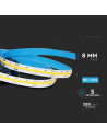 V-TAC LED COB Лента 24V IP20 4000K 280 Leds 10W/m - 212653 - 2