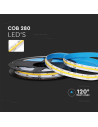 V-TAC LED COB Лента 24V IP20 4000K 280 Leds 10W/m - 212653 - 4