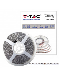 V-TAC LED Лента SMD5050 60 LEDs 24V RGB IP20 10м - 212592 - Цена | LEDs4economy 2
