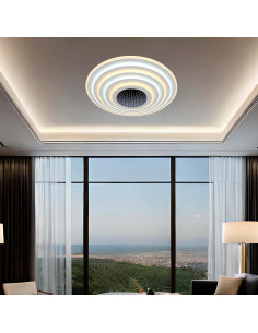 V-TAC 125W LED Осветител За Таван (D50x7CM) CCT: 3000-6500K Димираща + Дистанционно - 15359 - Цена | LEDs4economy 2