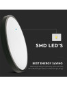 V-TAC 30W LED Плафон Кръг Черна Рамка 6400К IP44 - 4