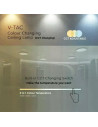 V-TAC 12W LED Плафон Мат Ф300 3000-6500 Сменяем Спектър - 217603 - 4