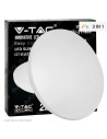 V-TAC 12W LED Плафон Мат Ф300 3000-6500 Сменяем Спектър - 217603 - 10