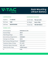 V-TAC 9.60kWh LiFePO4 Батерия за Шкаф 48V CEI-021 - 11523 - 6