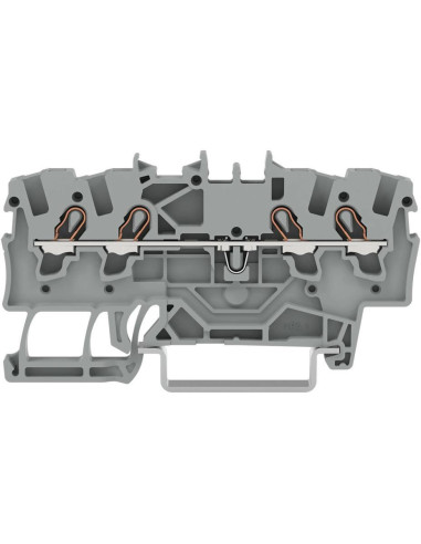Wago Редова клема СИВА 1.5мм2 4-проводна БЕЗВИНТОВА серия TOPJOB