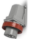 Scame Промишлен щепсел 3P+N+Е 32A 346-415V IP67/69, 6h с обръщане на фазите серия Optima-REVERSE за открит монтаж - 245.3297RV -