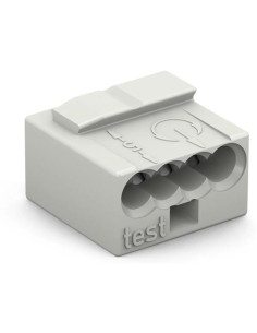 Wago Бърза връзка 4х0,8 mm2 (100бр.) сива за твърд проводник - 243-304 - Цена | LEDs4economy