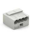 Wago Бърза връзка 4х0,8 mm2 (100бр.) сива за твърд проводник - 243-304 - Цена | LEDs4economy