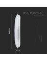 V-TAC 30W 60W30W LED Дизайнерски Плафон Дистанционно Димиращ Диаманд Ф400 - 2114921 - 2