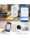 V-TAC WIFI SMART Контакт Преносим Съвместим с Amazon Alexa & Google Home - 8415 - 8