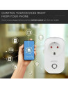 V-TAC WIFI SMART Контакт Преносим Съвместим с Amazon Alexa & Google Home - 8415 - 9