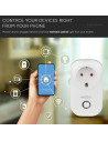 V-TAC WIFI SMART Контакт Преносим Съвместим с Amazon Alexa & Google Home - 8415 - 16