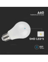 V-tac LED Крушка - 10.5W E27 A60 Термо Пластик 6400K 217351 - 5
