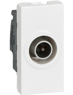 Legrand Розетка TV тип коаксиал 1dB 1 мод. цвят бял Mosaic - 078793 - Цена | LEDs4economy